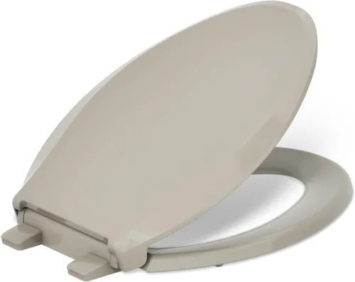 Miniatura 51 de KOHLER 4636-RL-0 Cachet ReadyLatch - Asiento de inodoro alargado con cierre lento, asiento de inodoro de cierre suave con tapa silenciosa, topes