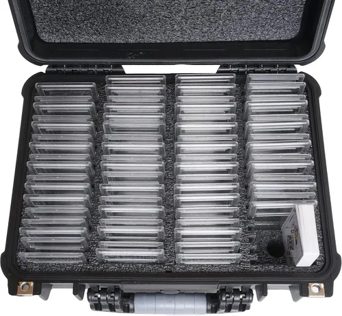 Miniatura 2 de Case Club 72-132 - Estuche de transporte de losas de tarjetas graduadas, compatible con PSA/BGS/FGS y más losas graduadas, caja de coleccionista
