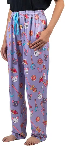 Miniatura 2 de Bioworld Sailor Moon - Pantalones de dormir con estampado, Multicolor