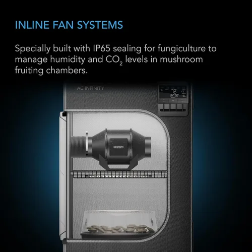 Miniatura 2 de AC Infinity CLOUDLINE H4, ventilador silencioso de conducto en línea de 4 pulgadas con controlador de velocidad, ventilador de ventilación a prueba