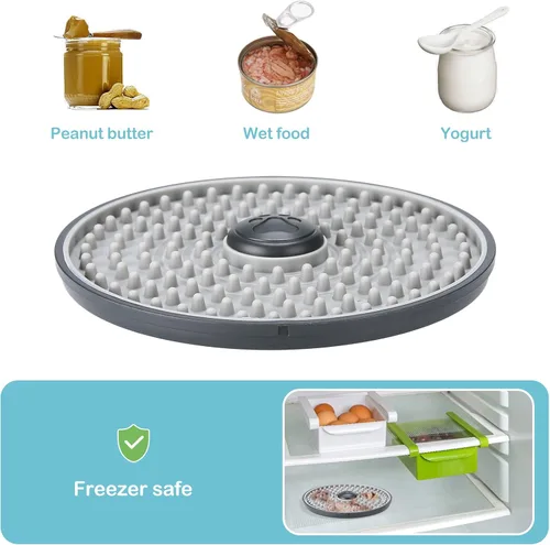Miniatura 4 de Avont Tapete para lamer para perros y gatos, tapete para lamer jaula de perros y gatos, alimentador lento para alimentos húmedos, almohadilla
