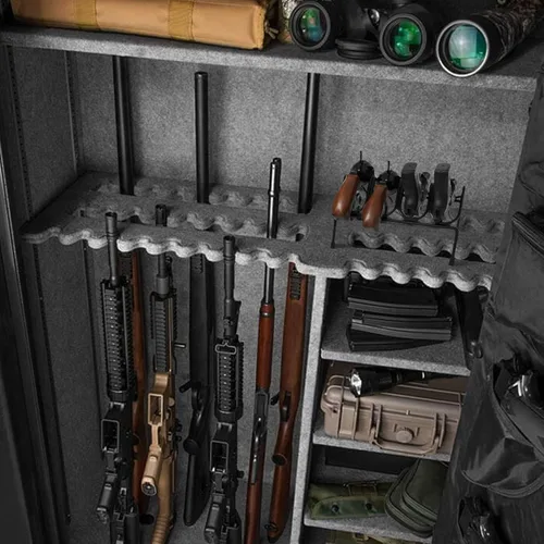 Miniatura 7 de Adoreal Estante para pistola seguro para armas, soporte para 4 pistolas para almacenamiento de gabinetes de armas y organizado universal