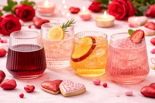 Miniatura 2 de 40 unidades de copas de vino, champán y whisky sin tallo irrompibles de plástico elegantes y duraderas de Origami Ripple, desechables para Rosa