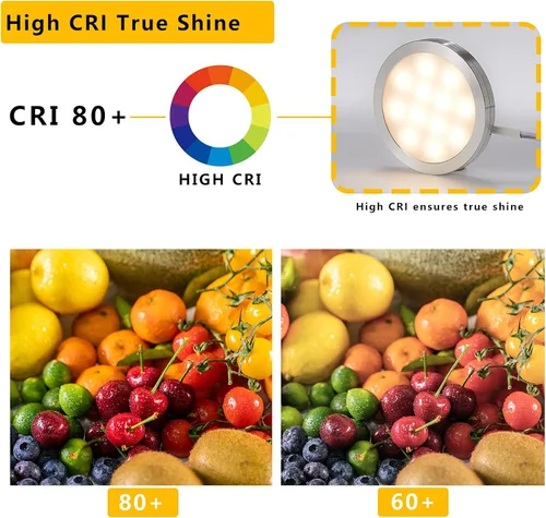 Miniatura 6 de Luces LED inteligentes de disco con control de aplicación, iluminación de gabinete regulable con Bluetooth, sincronización de música y función