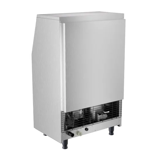 Miniatura 9 de Coolake Máquina comercial para hacer hielo, 200 libras por 24 horas con almacenamiento de 55 libras, enfriada por aire, máquina de hielo de acero