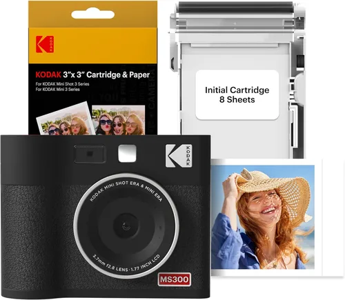 Miniatura 18 de KODAK Mini Shot 2 ERA 4PASS - Cámara instantánea y impresora fotográfica 2 en 1 (Amarillo, Cámara + 8 hojas iniciales + 60 hojas)