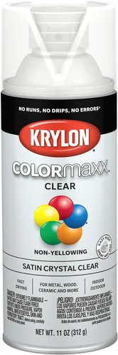 Miniatura 28 de Krylon K05599007 COLORmaxx Pintura en aerosol y base para uso en interiores y exteriores, color gris brillante para maquinaria, 12 onzas