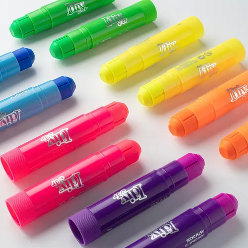 Miniatura 6 de Idiy Juego de 30 barras de pintura de témpera sólida, incluye 12 colores clásicos, 12 metálicos y 6 colores neón, secado rápido, sin ensuciar, no 30