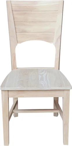 Miniatura 4 de IC INTERNATIONAL CONCEPTS Canyon Collection - Juego de dos sillas de madera maciza sin terminar