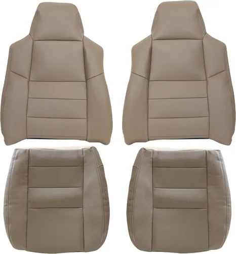 Miniatura 10 de Priprilod Funda de asiento de repuesto para parte inferior del lado del conductor, color bronceado, compatible con Ford F250 F350 Super Duty Lariat