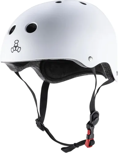 Miniatura 17 de Triple Eight Casco de bicicleta y monopatín con doble certificación Blanco mate