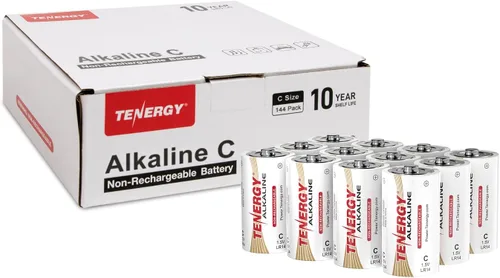 Miniatura 7 de Tenergy Batería alcalina LR14 de 1.5 V C, baterías no recargables C de alto rendimiento para relojes, controles remotos, juguetes y dispositivos