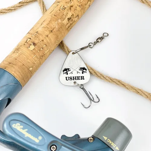 Miniatura 2 de Idea de regalo para el mejor hombre, señuelo de pesca personalizado para padrino de boda, Will You Be My Bridesman, regalo de propuesta para mi