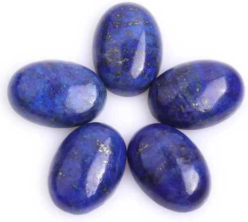 Miniatura 21 de GEM-Inside - Cuentas ovaladas sueltas de amatista, cabujón, cuentas naturales para joyería y anillos, colgantes, 0.236 x 0.315 pulgadas, 5