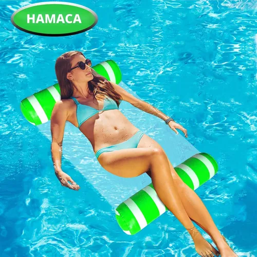 Miniatura 2 de Flotadores inflables para piscina, hamaca de agua de tamaño adulto, balsas de piscina, sillas flotantes, flotadores de piscina multiusos 4 en 1