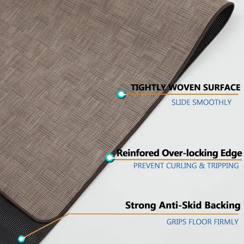 Miniatura 3 de Tapete para silla para suelo de madera dura y azulejos, 36" x 48" tapete resistente para silla de oficina para sillas con ruedas, antideslizante