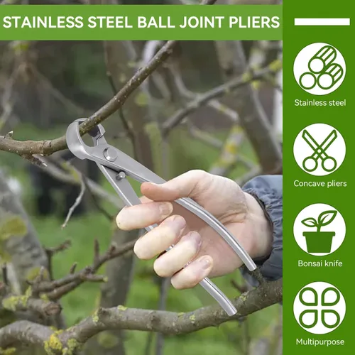 Miniatura 7 de Bonsái Tools - Cortador cóncavo de 7.087 in BonsaiCutters Cortador de ramas Bonsái Tijera de árbol podadora BonsaiTrimmer Herramientas de jardinería
