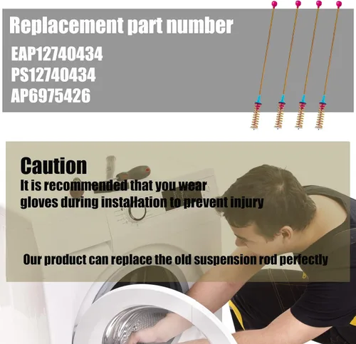 Miniatura 4 de DC97-16350V Varillas de suspensión de arandela (OEM) compatibles con lavadora Samsung WA54R7200AV/US WA54R7200AW/US WA5AR7200AV/US WA54R7600AV/US