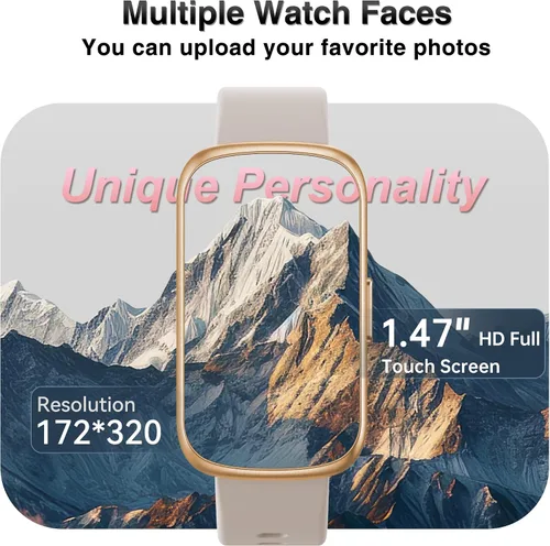 Miniatura 6 de Rastreador de actividad física, relojes inteligentes para mujeres y hombres con monitor de frecuencia cardíaca 24/7/presión arterial/oxígeno