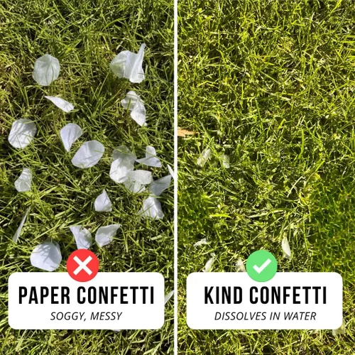 Miniatura 4 de Papel de arroz soluble en agua, confeti blanco en forma de corazón, 28000 piezas, 5.29 oz de confeti biodegradable, corazones para enviar fuera al
