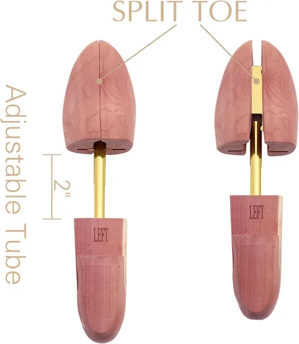Miniatura 5 de Árboles de cedro para hombre paquete de valor, árboles de zapatos para hombre con fragancia de cedro, árboles de madera para zapatos para hombres
