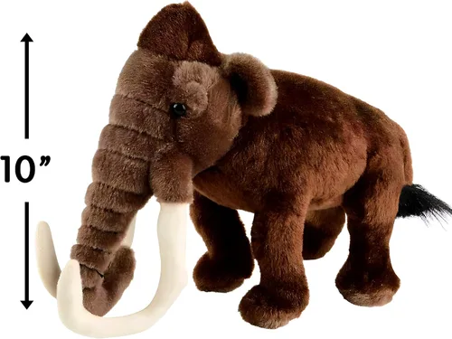 Miniatura 3 de Rhode Island Novelty Mamut lanudo prehistórico, animal de peluche de dinosaurio suave para niños, 10 pulgadas