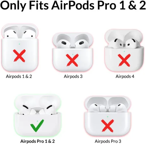 Miniatura 2 de Collegiate Ohio State Buckeyes - Funda de silicona para Apple AirPods Pro (1ª/2ª generación) con mosquetón