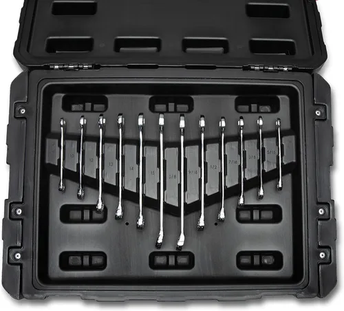 Miniatura 5 de Crescent CTK229C - Juego de herramientas manuales de mecánica de accionamiento de 229 piezas de 1/4", 3/8" y 1/2" con estuche de almacenamiento de 3