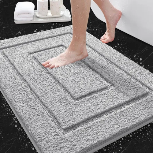 Miniatura 14 de IM HOME Bathroom Rugs, Ultra Soft Plush Fluffy Microfiber Absorbent Bath Mat, Non-Slip Backing, Machine Washable Bath Mats for Bathroom Floor, Tub