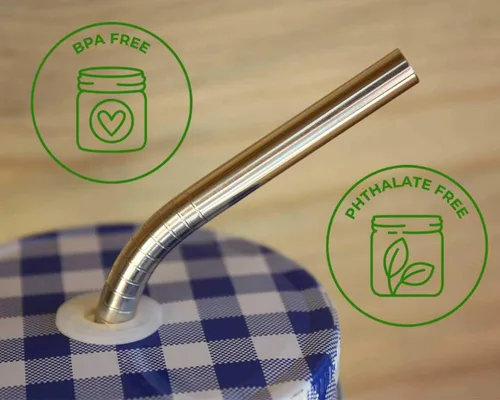 Miniatura 4 de Pajitas cortas de acero inoxidable, pajitas de metal delgadas dobladas de 6 pulgadas con cepillo de limpieza y bolsa, popote reutilizable