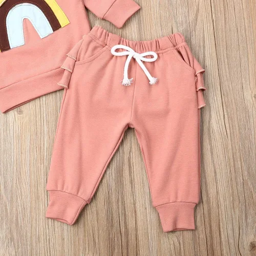 Miniatura 5 de Thorn Tree Ropa de bebé recién nacido traje de algodón lindo bebé niño ropa de juego otoño invierno arco iris trajes Arcoiris Rainbow