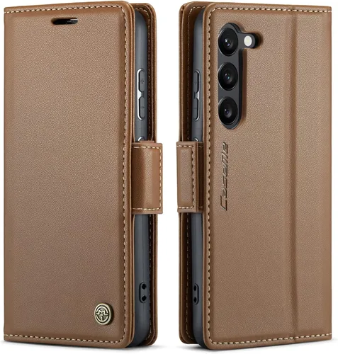 Miniatura 20 de QLTYPRI Funda tipo cartera para Samsung Galaxy S22 Ultra, funda magnética de piel sintética de alta calidad con bloqueo RFID, ranuras para tarjetas