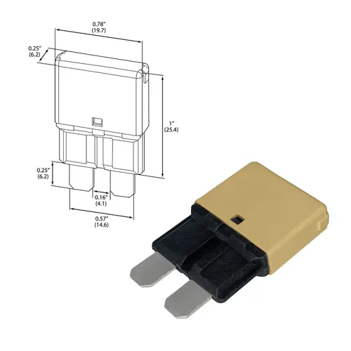 Miniatura 3 de Fusible de disyuntor ATC/ATO de reinicio automático de 5 amperios para automóvil marino, RV, automóvil, camión, protección de batería, reinicio
