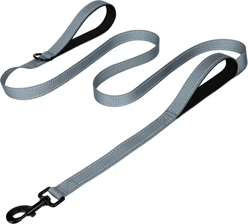 Miniatura 27 de Joytale - Correa resistente para perros grandes que tiran, doble asa para control de tráfico, correas reflectantes de doble cara para perros grandes