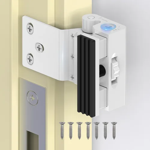 Miniatura 9 de Cerradura de refuerzo de puerta de hogar, 800 libras resistente a la fuerza de bloqueo de bloqueo de seguridad para puerta delantera, apartamento