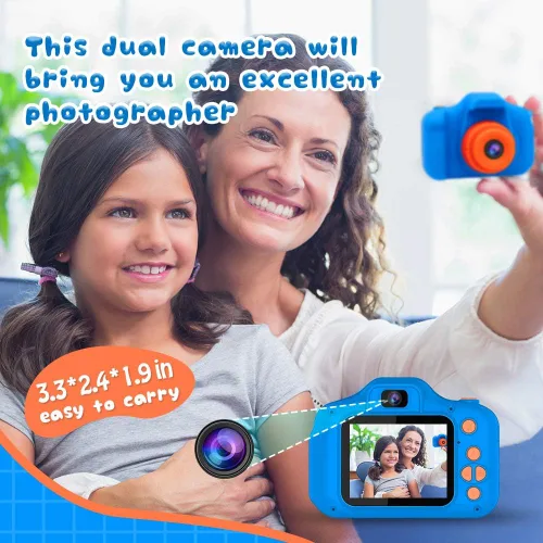 Miniatura 3 de Dylanto Cámara de selfie mejorada para niños, regalos de cumpleaños de Navidad para niños de 3 a 9 años, cámaras de video digitales HD para niños