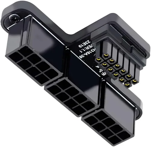 Miniatura 11 de Adaptador modular de alimentación 12VHPWR ATX3.0 PCI-E 5.0 a cuatro ATX 8P en ángulo hacia abajo de 90 grados para tarjeta gráfica 4080 5090TI 16Pin