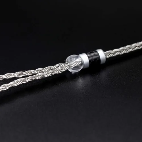 Miniatura 7 de Linsoul Tripowin Zonie cable SPC para auriculares de 16 núcleos, chapado en plata