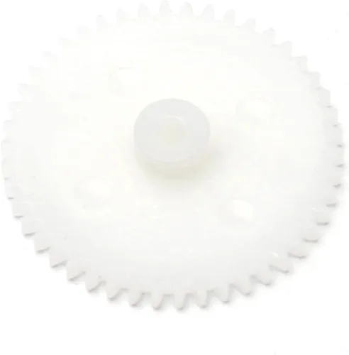 Miniatura 13 de Bettomshin 10 unids engranaje de plástico 44102B 0.5 módulo polea eje de correa robot RC motor mano DIY piezas mecánicas kit blanco