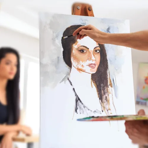 Miniatura 6 de Lienzos grandes para pintar, 36 x 48 pulgadas, paquete de 2 lienzos de pintura 100% algodón, quíntuple imprimado con triple imprimación, blanco