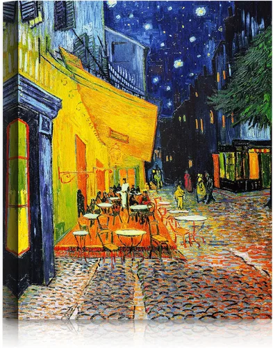 Miniatura 151 de A&T ARTWORK Noche estrellada sobre el Ródano de Vincent Van Gogh. Tamaño del marco: 36 x 30 pulgadas, tamaño de la imagen: 30 x 24 pulgadas