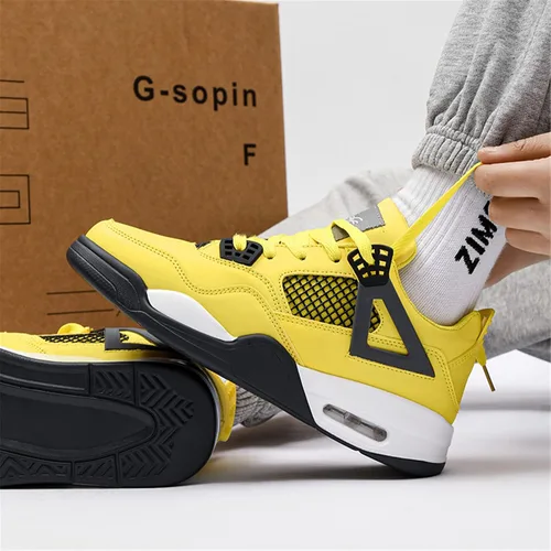 Miniatura 4 de Hoaeiewds Zapatos de baloncesto retro de moda de tendencia para niños grandes, zapatos deportivos para niños casuales al aire libre, zapatillas