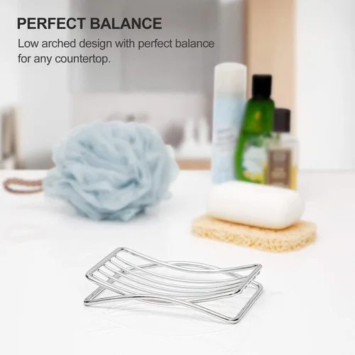 Miniatura 6 de Jabonera GUUKAR de Acero Inoxidable para Barra de Jabón en Ducha y Baño, Jabonera Autodrenante con Soporte para Esponja para Fregadero de Cocina