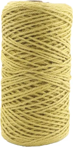 Miniatura 67 de Cuerda de yute natural, 1.5 pulgadas de diámetro, 50 pies de largo, 4 hebras, manualidades y manualidades, decoración de jardín y hogar, hamaca