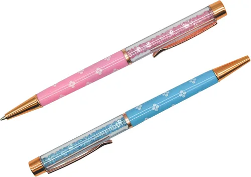 Miniatura 8 de 12 bolígrafos de diamantes de cristal floral, bonitos bolígrafos retráctiles con diamantes de imitación brillantes para escuela, oficina, boda