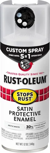 Miniatura 127 de Rust-Oleum 376855 - Pintura en aerosol antióxido personalizada 5 en 1, 12 onzas, color negro mate, (paquete de 1)