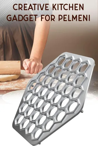 Miniatura 8 de Fabricante de Ravioli Ruso Molde para Albóndigas Pelmeni Molde de Metal Siberiano Fabricante de Albóndigas de Carne Máquina Cortadora de Raviolis 1.