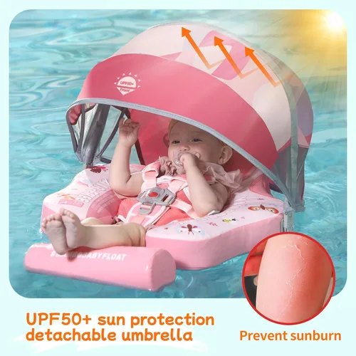 Miniatura 7 de Mambobaby Flotador para añadir cola sin volteo, flotador de natación para bebé, flotador de espuma de perlas, flotadores de agua sólida, entrenador