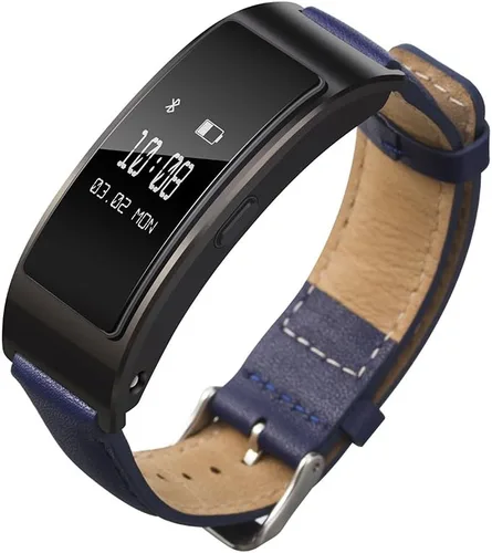 Miniatura 5 de Senter Correa de reloj de cuero genuino suave rápida para hombres y mujeres, correa de reloj de cuero genuino compatible con Huawei Band B7 Smart