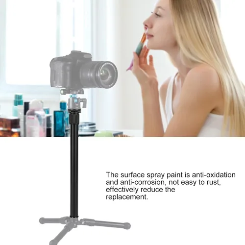 Miniatura 2 de Varilla de extensión de cámara, aleación de aluminio universal de 13.0-23.6 in, monopod de mano ajustable, soporte de montaje (negro)